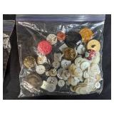 Collection of Sewing Buttons and Craft Doll Eyes in 4 Assorted Bags