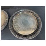 Vintage Silverplate Serving Trays and Flatware Collection