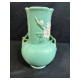 Weller Pottery F-7 Vase with Floral Relief Design