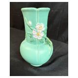 Weller Pottery F-7 Vase with Floral Relief Design