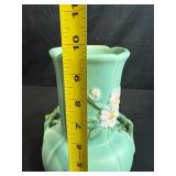 Weller Pottery F-7 Vase with Floral Relief Design