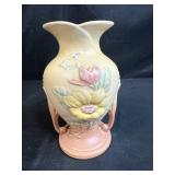 Hull Art Pottery Vase 8.5in Embossed Floral Design