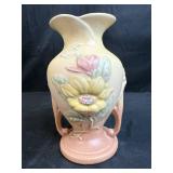 Hull Art Pottery Vase 8.5in Embossed Floral Design