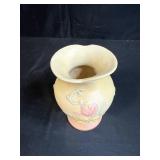 Hull Art Pottery Vase 8.5in Embossed Floral Design