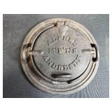 Antique Cast Iron Stove Pipe Damper by Alfred Andresen Minneapolis - no cord