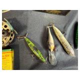 Vintage Fishing Lures, Reels, Floats, and Accessories Collection