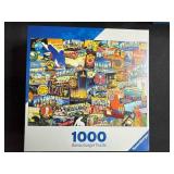 Set of 4 Jigsaw Puzzles - 1000 and 500 Pieces, Various Scenic Designs