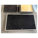 Collection of Display Trays and Velvet Lined Cases with Plastic Tote