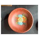 Set of Vintage Norwegian Rosemaling Folk Art Decor Pieces