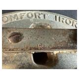 Collection of Antique Cast Iron Sad Irons and Comfort Self-Heating Iron