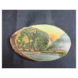 Bird Figurine Collection Including Westland Eagle Music Box, Crystal Bird and Wood Slice Art