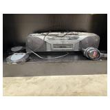 RCA Stereo Cassette Boombox, 2 Insignia CD Players, and Minelab ML80 Headphones