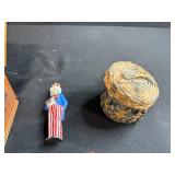 Collection of Wade England and Ireland Porcelain Miniature Buildings with Vintage Boxes and Trinkets