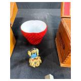 Collection of Wade England and Ireland Porcelain Miniature Buildings with Vintage Boxes and Trinkets