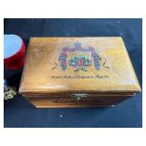 Collection of Wade England and Ireland Porcelain Miniature Buildings with Vintage Boxes and Trinkets