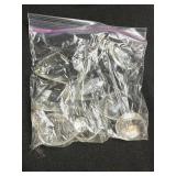 Large Collection of Vintage Chandelier Crystal Prisms and Glass Drops