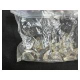 Large Collection of Vintage Chandelier Crystal Prisms and Glass Drops