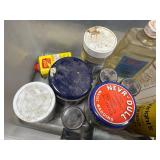 Collection of Metal Polish, Cleaners, and Repair Supplies in Storage Tote = quantities iunverified