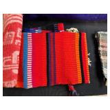 Collection of 5 Vintage and Handwoven Blankets and Throws