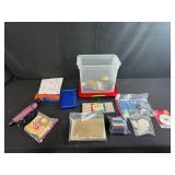 Art and Craft Supplies Lot with Tools, Pastels, and Accessories