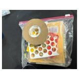 Art and Craft Supplies Lot with Tools, Pastels, and Accessories