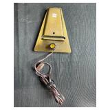 Pair of Vintage Metal Sconce Lamp Bases with Power Cords