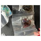 Collection of Glass Art Pendants with Floral and Heart Designs