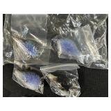 Collection of Glass Art Pendants with Floral and Heart Designs