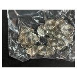 Collection of Western Style Silver Conchos, Buckle, and Belt Parts