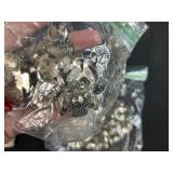 Collection of Western Style Silver Conchos, Buckle, and Belt Parts