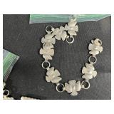 Collection of 4 Silver Tone Western Concho Belts Assorted Designs