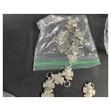 Collection of 4 Silver Tone Western Concho Belts Assorted Designs