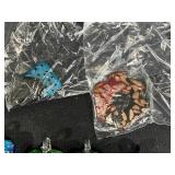 Collection of Assorted Glass Pendants and Charms, Animal and Floral Designs