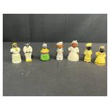 Collection of Vintage Black Americana Ceramic Kitchen Figurines and Salt & Pepper Shakers