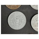 Assorted Vintage Coins and Collectible Tokens with Novelty Items