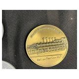 Assorted Vintage Coins and Collectible Tokens with Novelty Items