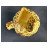 Collection of Vintage Stoneware Creamers, Teapot, and Advertising Bowls