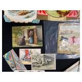 Collection of Vintage Postcards and Greeting Cards Assorted Designs