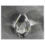 Collection of 5 Decorative Art Glass Paperweights, Assorted Designs