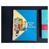 Lot of 3 Vintage Early Reader Books: My Little Blue Story Book, Fun with Dick and Jane, We Work and Play