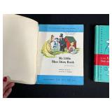Lot of 3 Vintage Early Reader Books: My Little Blue Story Book, Fun with Dick and Jane, We Work and Play
