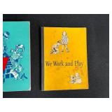 Lot of 3 Vintage Early Reader Books: My Little Blue Story Book, Fun with Dick and Jane, We Work and Play