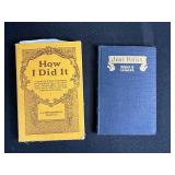 Pair of Antique Books: How I Did It by Peace E. Paxton and Just Folks by Edgar A. Guest