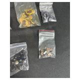 Collection of Vintage and Assorted Buttons in Plastic Bin