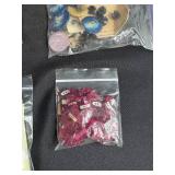 Collection of Vintage and Modern Sewing Buttons and Findings