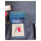 Collection of Vintage Trinket Boxes, Royal Worcester China, and Decorative Glass Pieces