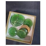 Collection of Vintage Trinket Boxes, Royal Worcester China, and Decorative Glass Pieces