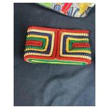 Set of 4 Vintage Handbags and Clutches with Colorful Designs