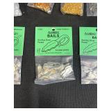 Large Lot of Jewelry Making and Beading Supplies Including Sterling Silver Plated and Gold Plated Bails