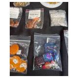 Jewelry Making Lot with Aanraku Glass Bails, Glass Cabochons, Beads, and Findings